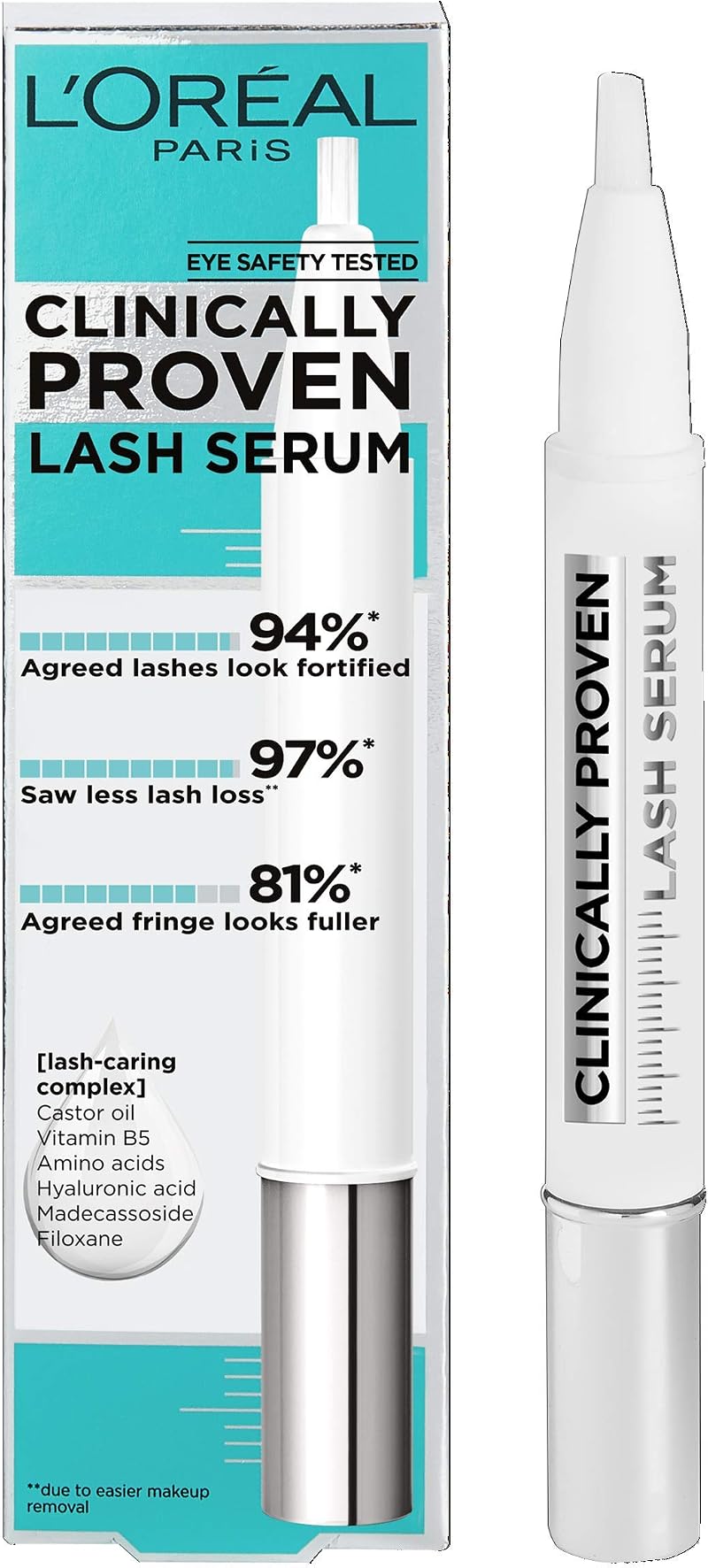 L'Oreal Paris Lash Serum Hyaluronic Acid For Stronger Fuller Lashes