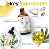 Artnaturals Rosemary Castor Hair Oil 118ml & Scalp Massager Hair Growth Dry view 5
