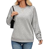 kakola Oversized Sweatshirt for Women Fleece Lined Crewneck Pullover Sweatshirts Loose Fit Fall Long Sleeve Tops