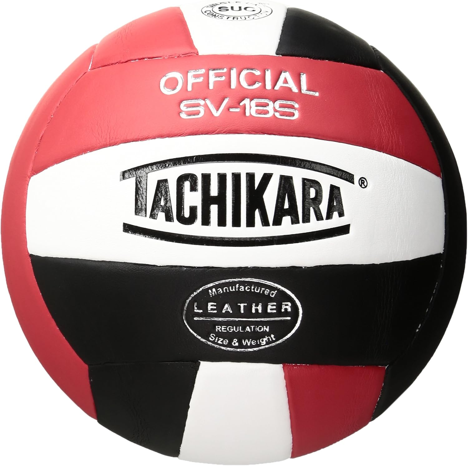 Tachikara SV18S Composite Leather Volleyball (Red White and Blue) : Sports & Outdoors