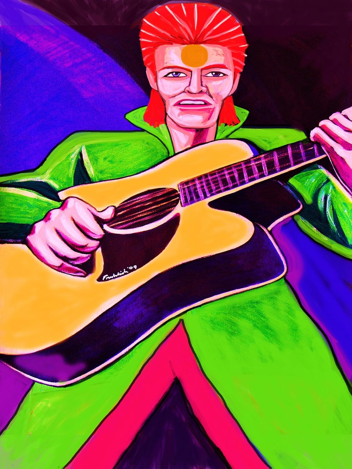Kunst Young Americans Giclee Canvas Album Cover Picture Art David Bowie Canadiana Cz