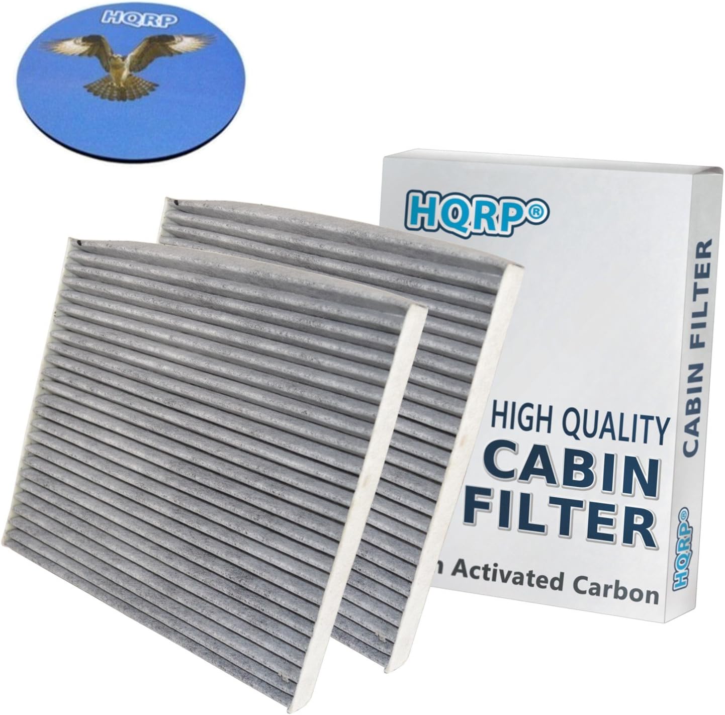 HQRP 2Pack Carbon A/C Cabin Air Filters for GM Chevrolet GMC 19130294/