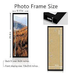 Picrit 8x24 Picture Frame, Photo Frame for Wall
