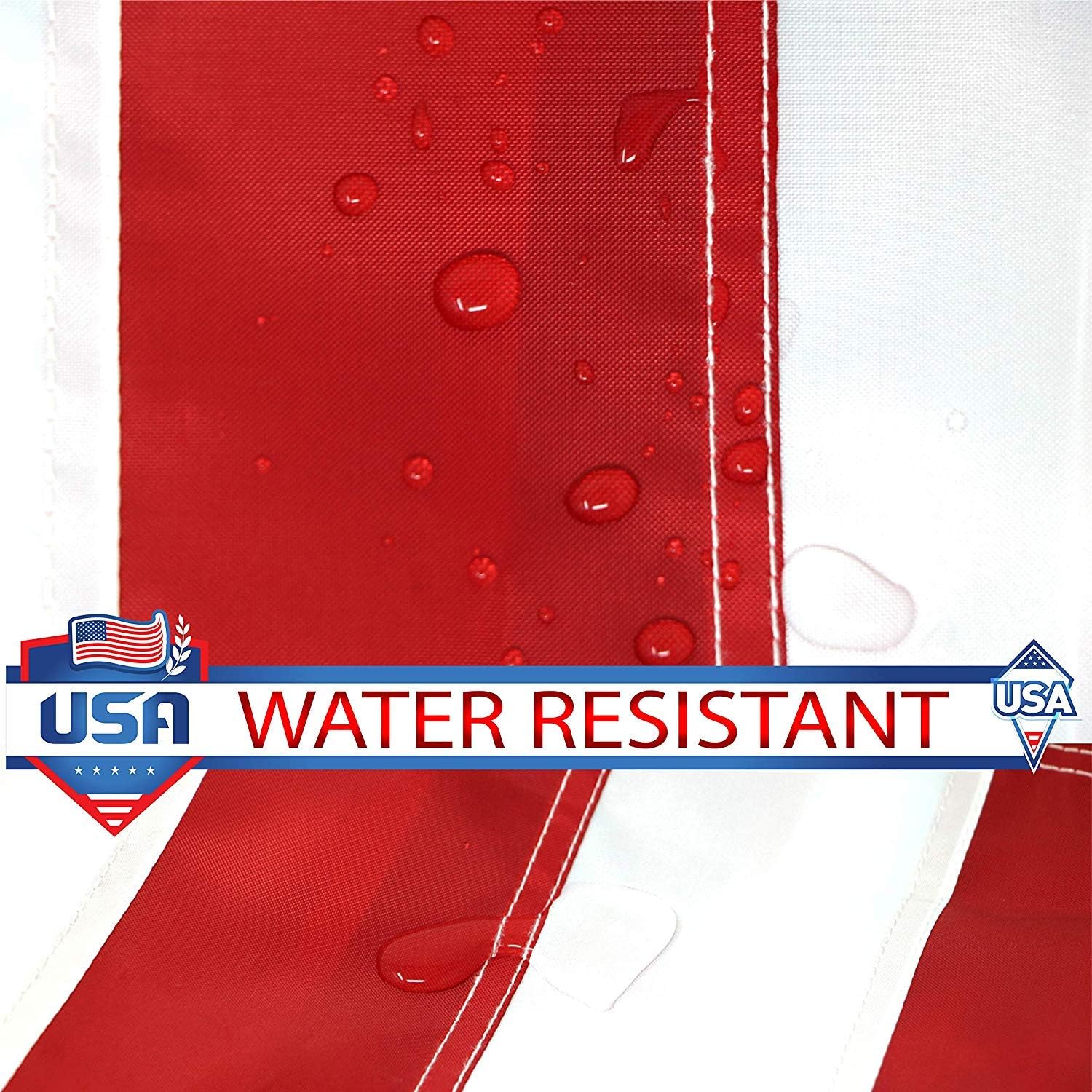 G128 American Flag 5x8 ft USA US Flag Embroidered Stars Sewn Stripes Brass Grommets Durable Indoor Outdoor Use : Garden & Outdoor