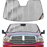Pigenius Windshield Sun Shade for Dodge Ram 1500 2002-2008 Front Window Sunshade - AstraGuard