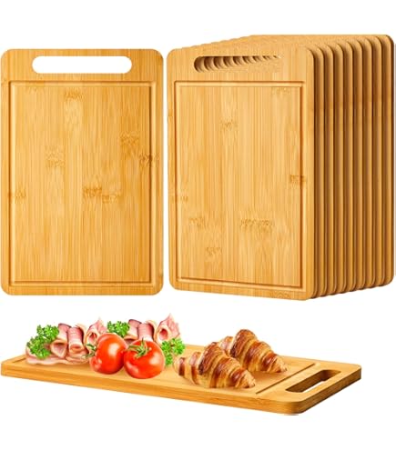 Tablas De Cortar De Bambú De Doble Cara, Tabla De Cortar Y Servir De Madera Extra Gruesa, Tabla De Cortar Vertical Para Cocina, Tablas De Madera Gruesas Para Picar, Charcutería, Tablas Para