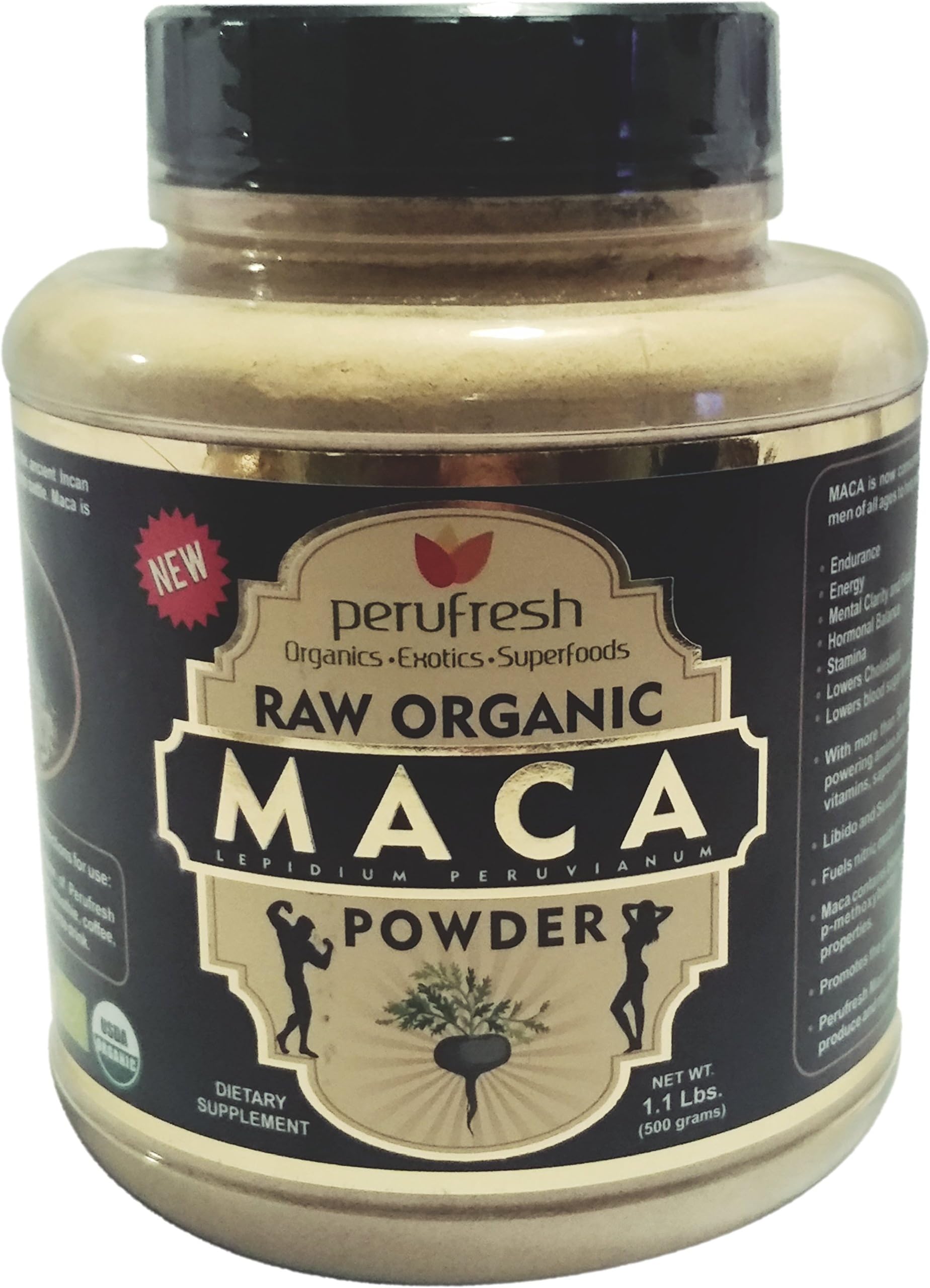 Premium USDA Certified Organic Maca Powder (Lepidium Peruvianum)