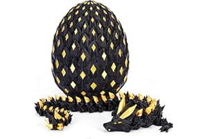 3D Printed Dragon Eggs Mystery Dragon Egg Glow in The Dark Articulated Animals Fidget Toy Cool Crystal 3D Print Dinosaur Toys