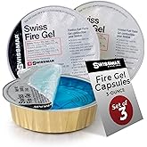 Swissmar Fire Gel Cans - Chafing Dish Fuel Cans &amp; Gel Fuel Cans for Fondue, Party Essentials for Buffet Set Serving Kit Food Warmers &amp; Portable Stoves - 3 Ounce (Set of 3)