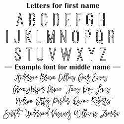 First and Middle Name Signs for Nursery Wooden Name