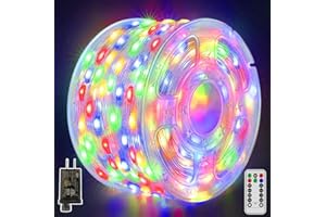 shineshine Christmas Lights 1000LED 328FT, IP67 Waterproof Outdoor String Lights with Remote and Timer 8 Modes, Outdoor Christmas Lights Holiday Xmas Yard Wedding Party Decor (Multicolor)