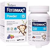 FeraMAX Pd Powder 15 - Oral Iron Powder Supplement for Children - 120 Doses - Helps Prevent Iron Deficiency and Iron Deficien