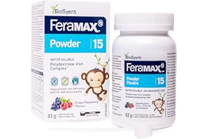 FeraMAX Pd Powder 15 - Oral Iron Powder Supplement for Children - 120 Doses - Helps Prevent Iron Deficiency and Iron Deficien