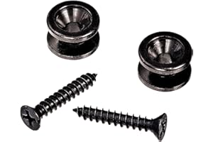 PLANET WAVES D'Addario Accessories Solid Brass End Pins - Black (Pair),PWEP102, Large