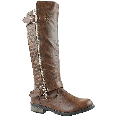 Forever Mango-21 Women's Knee High Flat Riding Boots Dominican