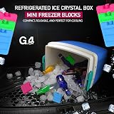 G4GADGET 8cm Freezer Blocks Pack of 6 Reusable Ice Packs for Lunch Boxes view 7
