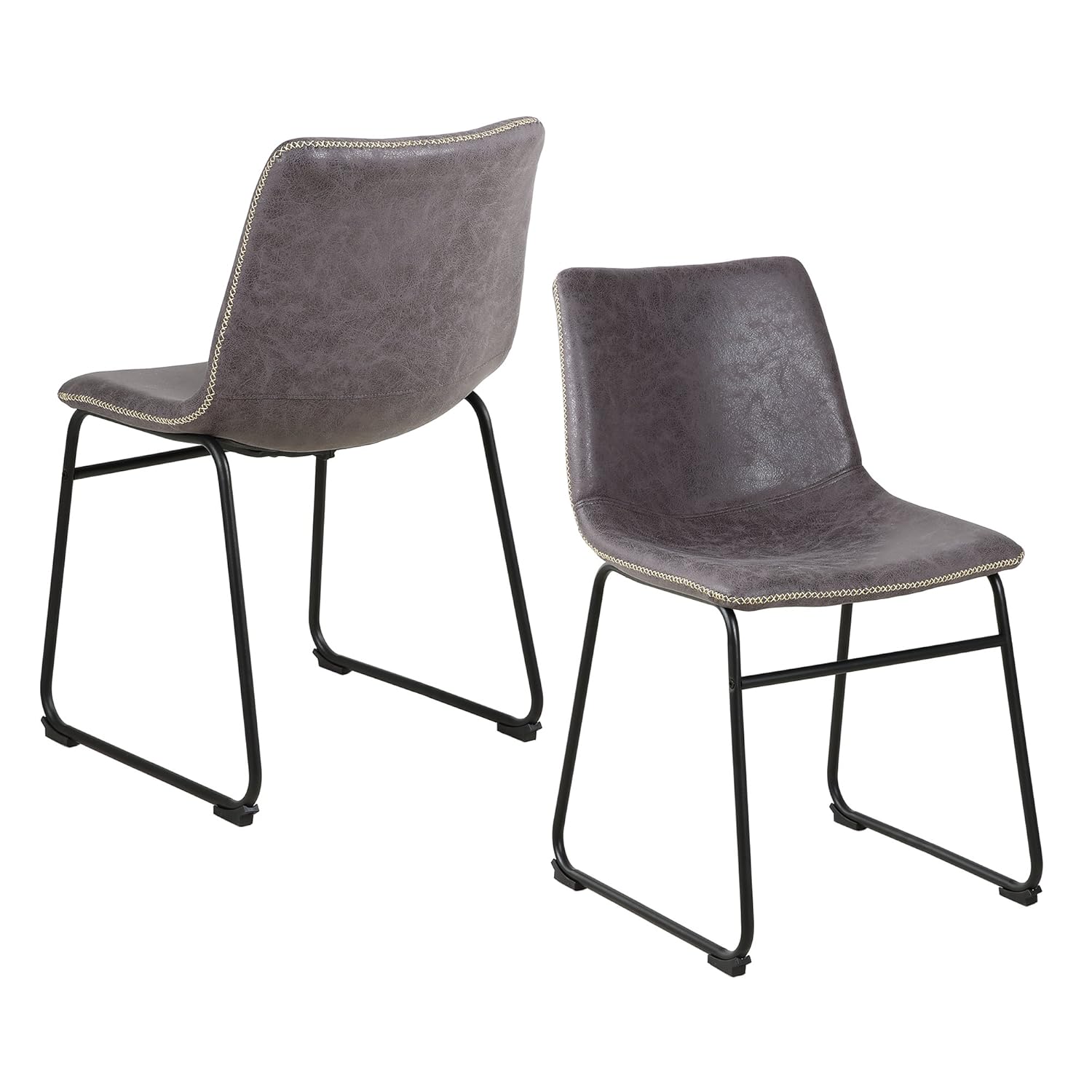 Best leather dining chairs grey