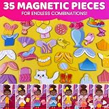 Quokka Magnetic Dress Up Dolls Book for Kids 35 Pieces Portable Travel view 3