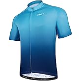 ROTTO Cycling Jersey Mens Bike Shirt Short Sleeve Gradient Color Series