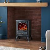 VonHaus Electric Stove Heater 1800W Indoor Free Standing Portable Fireplace view 9