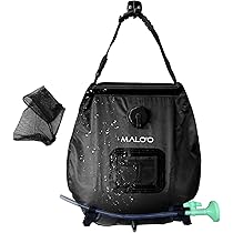 Retisee Lot De 4 Douches Solaires De Camping De 40 L Avec Eau Chaude - Sac De Douche Portable Avec Tuyau Amovible - Cordes En Nylon Pour Randonnée, Escalade, Voyage