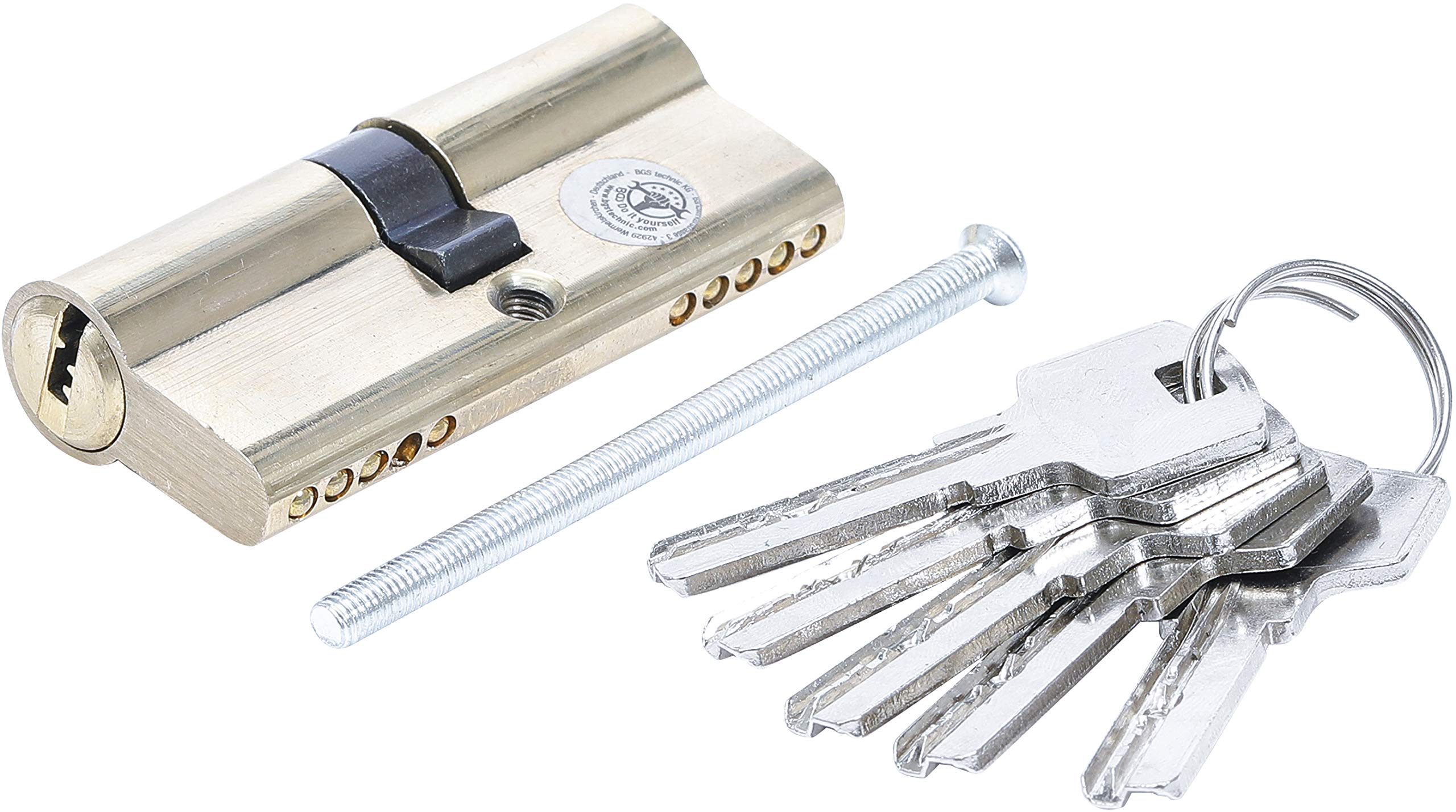 BGS Diy 8093 | Brass Cylinder Lock | 70 mm