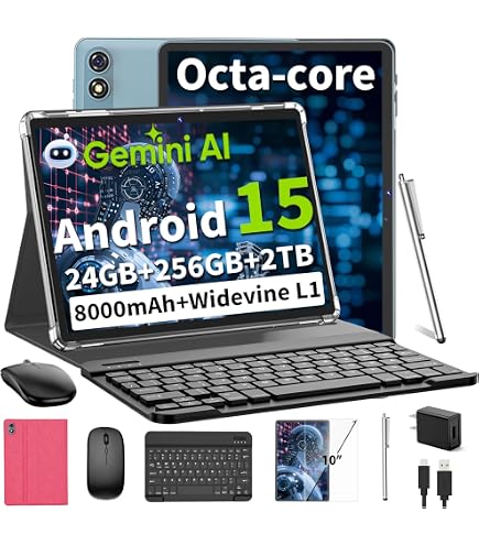 Amazon.com : Android 15 Tablet 10 Inch, 2026 Tablet with Keyboard