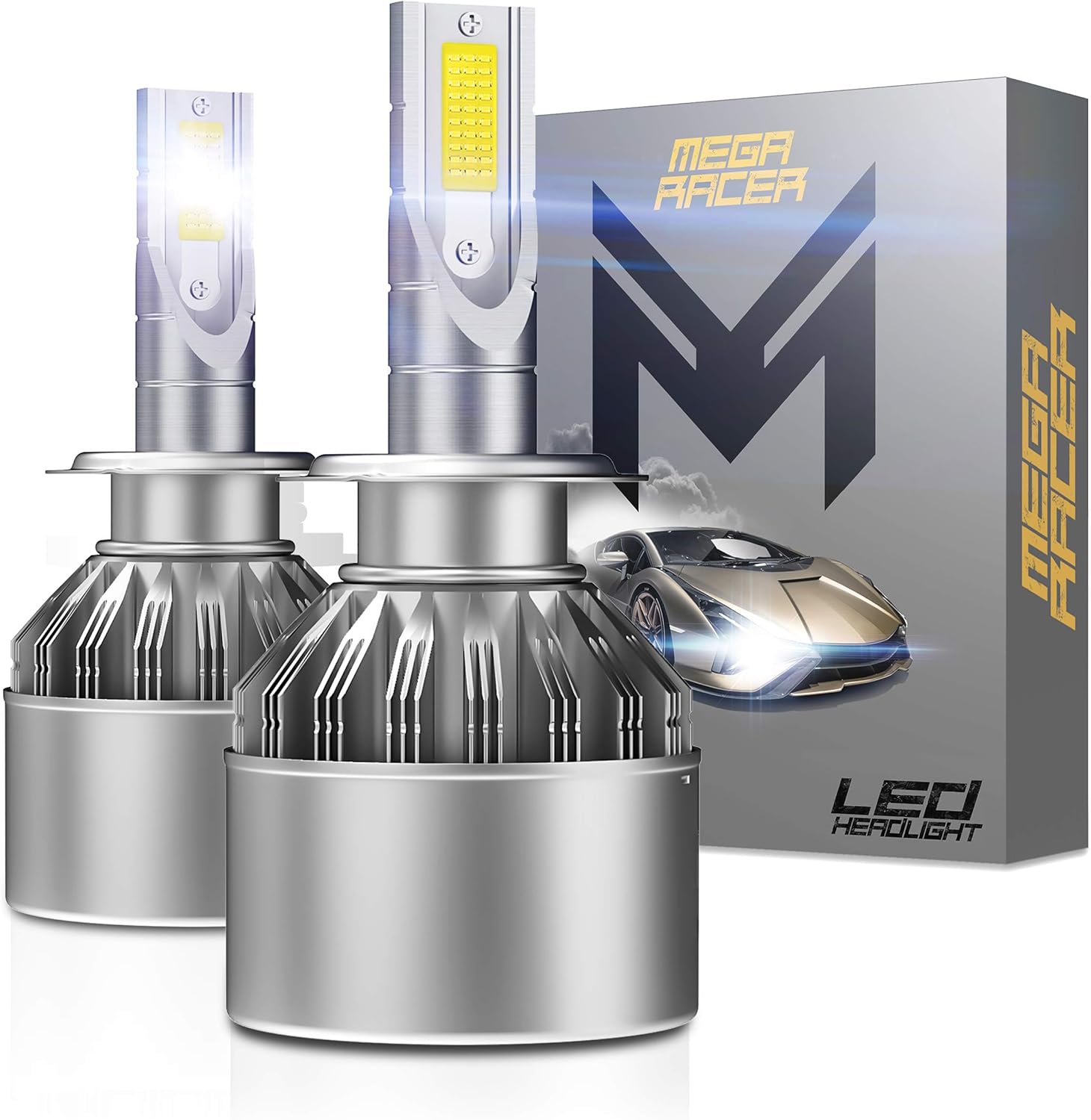 Mega Racer H7 LED Headlight Bulb All In One Low Beam H7