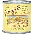 Giorgio Mushrooms Pieces and Stem, 4 Ounce, 12 Count