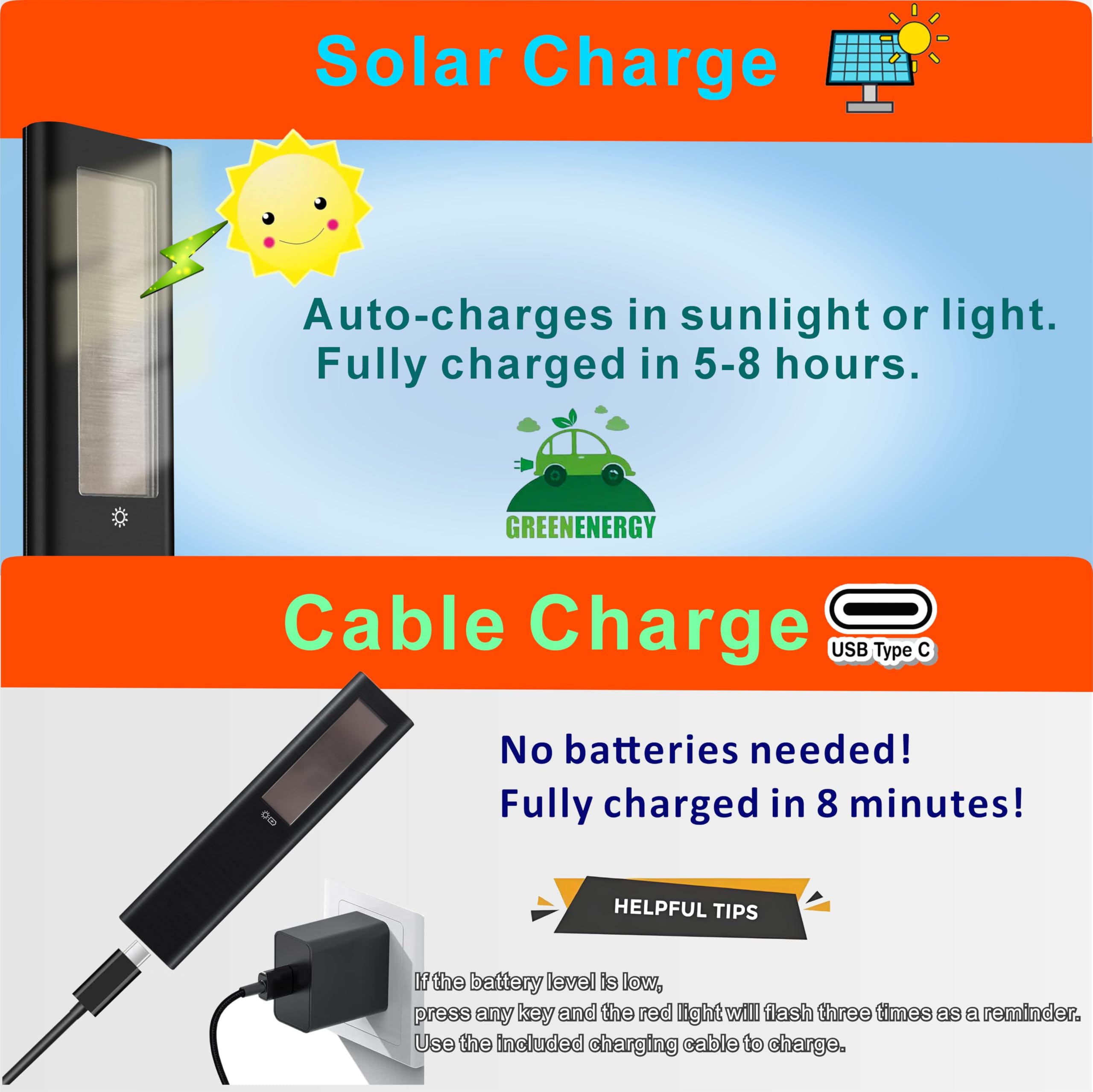 Replacement Solar TV Remote for Samsung Smart TV 2025-2018, Rechargeable, Solarcell, USB-C/Type C Fast Charging, Voice&Bluetooth. Compatbile with Samsung Remote Control for Smart TV. 2-Year Warranty.