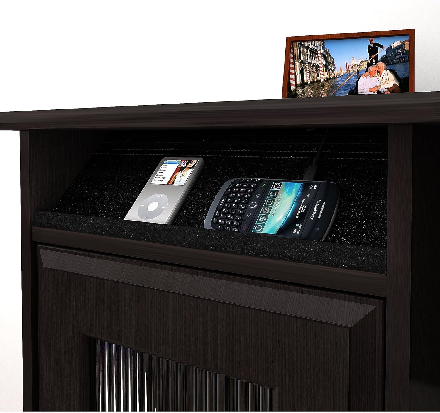 Amazon Com Bush Furniture Cabot L Shaped Desk With Hutch And Lateral File Cabinet In Espresso Oak Furniture Decor