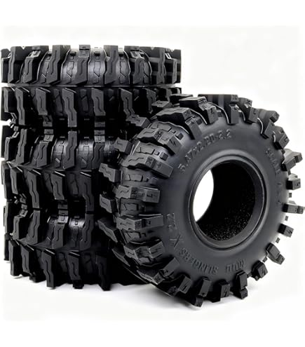 Amazon.com: RC4WD Z-T0097 Mud Slingers 2.2 Tires (1x Pair) : Toys