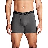 Under Armour mens 3-pack Performance Cotton Boxer Brief, 6" Inseam, All-day Comfort & Ultra-soft