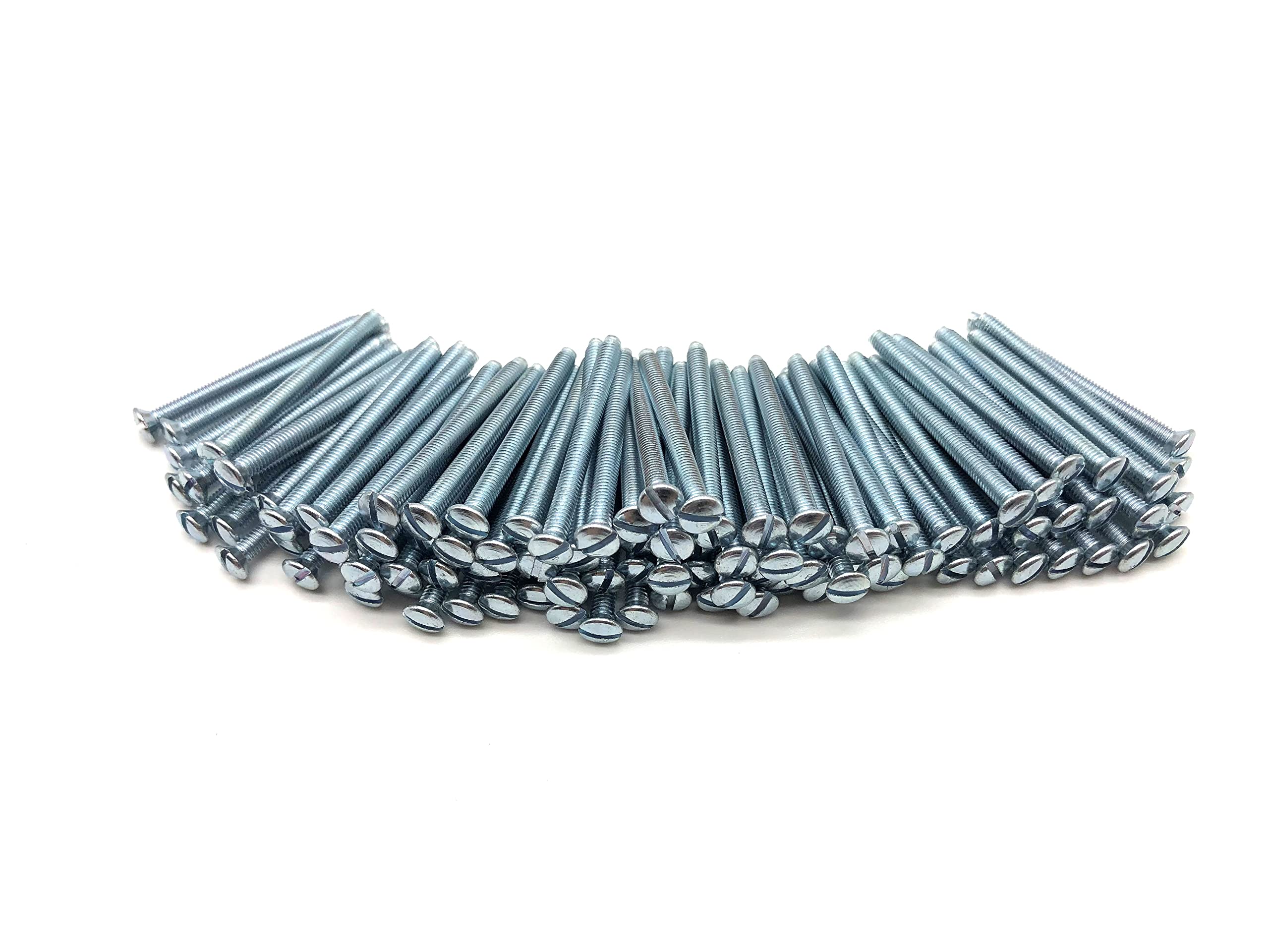 Jones DIY M3.5 Silver Electrical Socket Screws, 40mm, For Switches, Light Switch, Plug Sockets, 3.5mm x 40mm, (100)