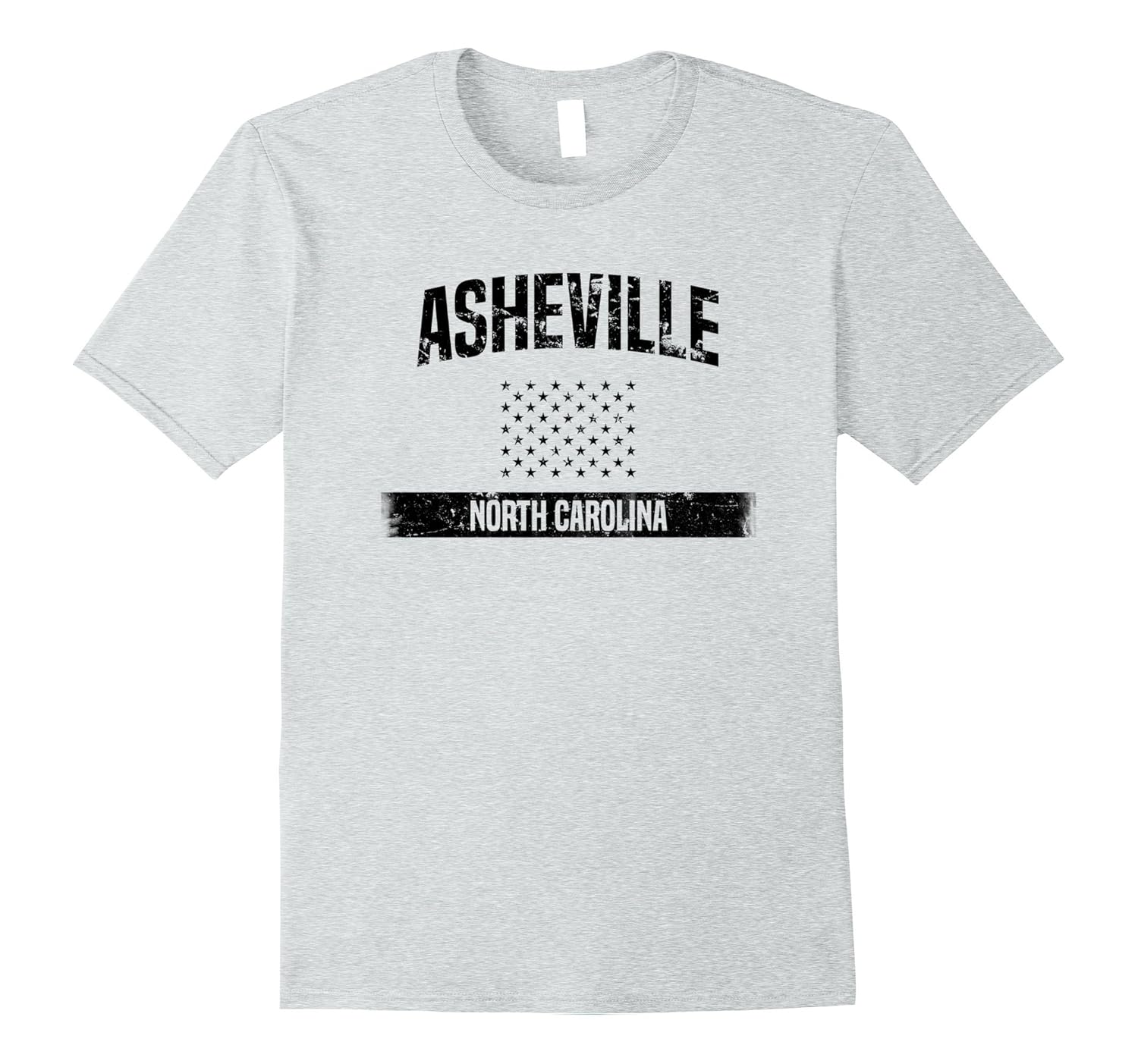 Asheville North Carolina Pride T-Shirt Distressed USA Flag-Rose