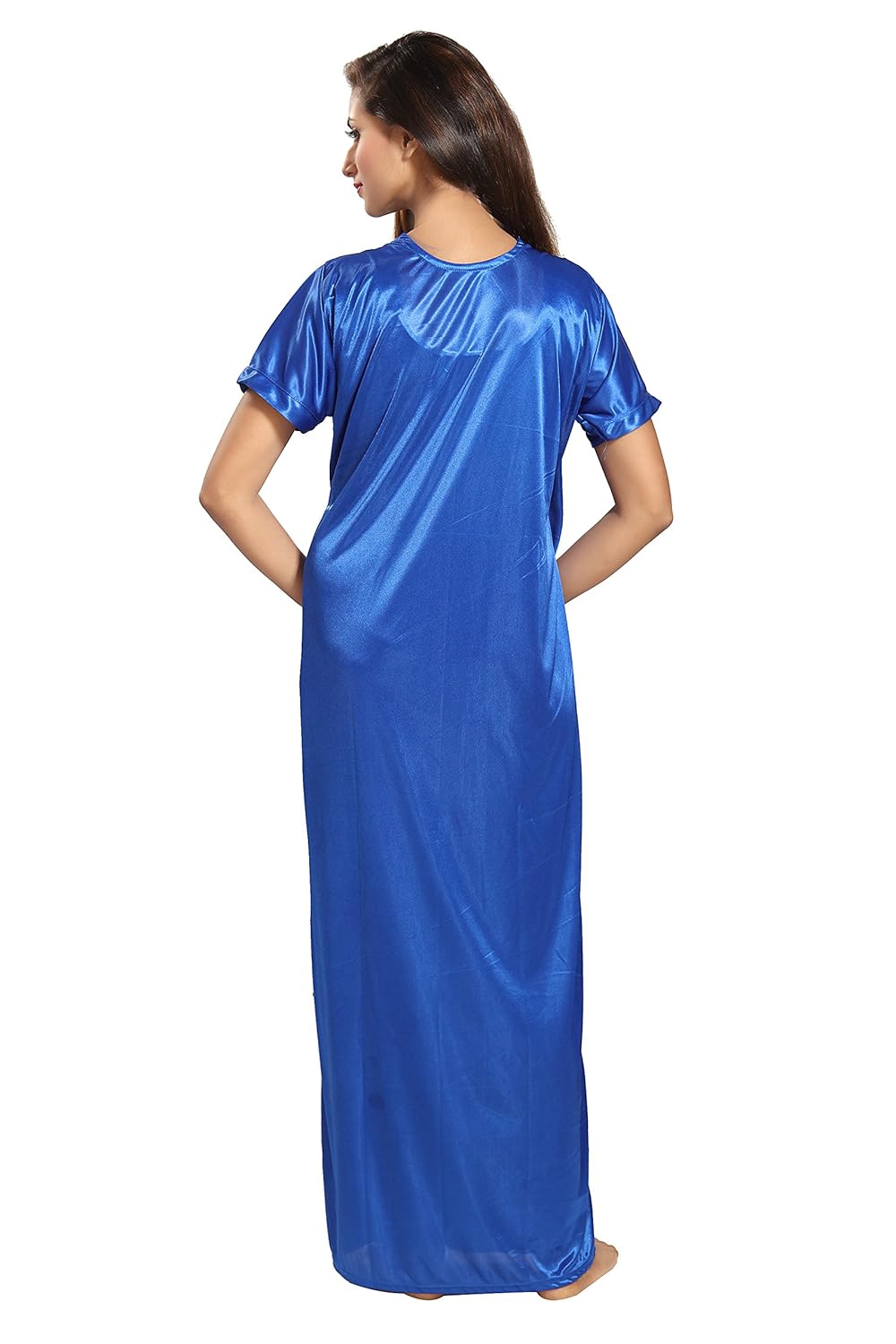 noty women's satin nighty - 2 pc- nighty with robe