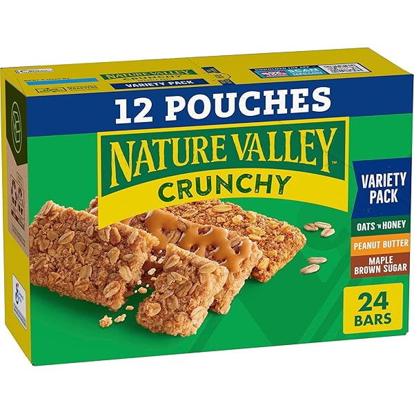 NATURE VALLEY CRUNCHY GRANOLA BARS, VARIETY PACK, 24...