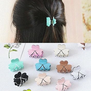 Amazon Com 1pc Green Lovely Acrylic Clover Ponytail Hair Clip