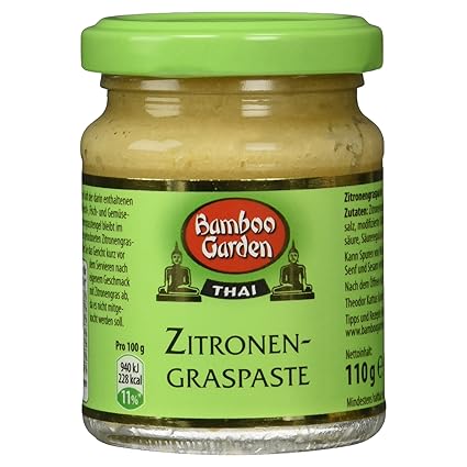 Bamboo Garden Thai Zitronengraspaste, 110 g
