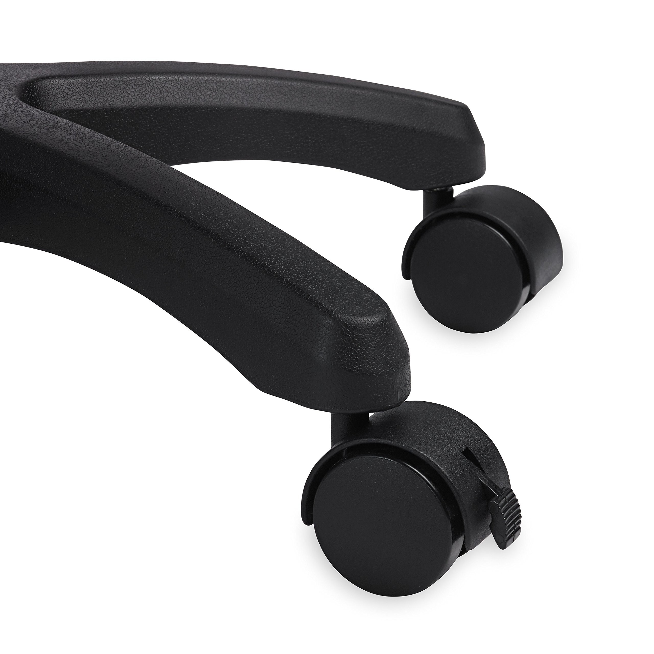 Gaiam Balance Ball Chair Stool, Half-Dome Stability Ball Adjustable Swivel Rolling Chair Drafting Stool for Desks in Office, Classroom, Doctors, Physicians, Massage Therapists, Salons - Black 23