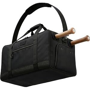 Fitdom 86L 27" Baseball Softball Equipment Duffle Bag with 2 Bat Sleeves | Ventilated Shoe Compartment, 2 Bat Sleeves & Large
