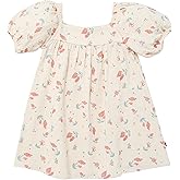 Modern Moments by Gerber Baby-Girls Dress with Puff Sleeves