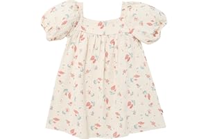 Modern Moments by Gerber Baby-Girls Dress with Puff Sleeves