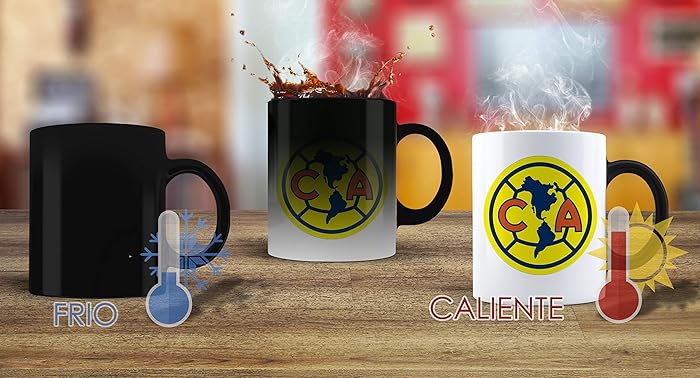 Taza magica sublimada personalizada Club America coleccionable 11 onzas