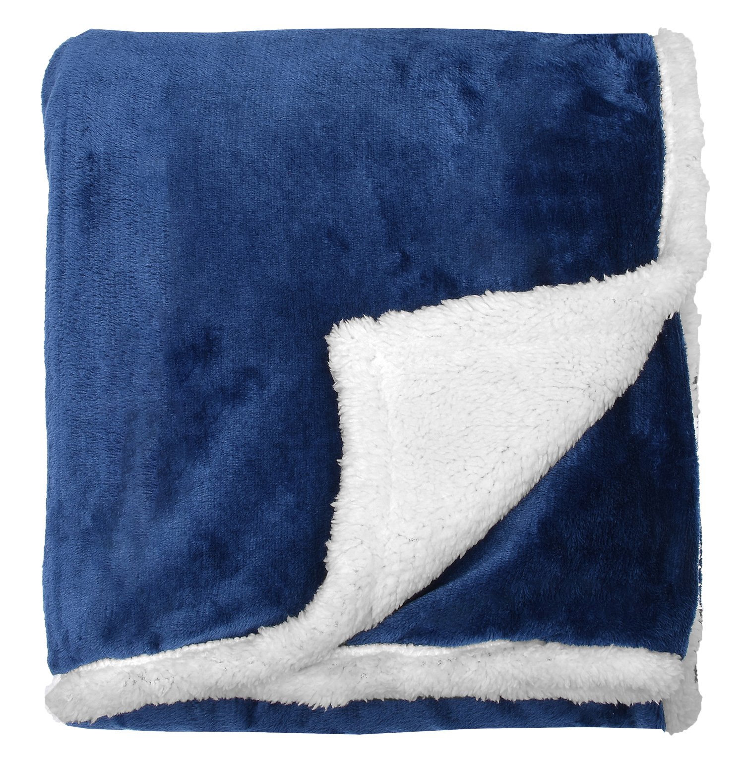 Mink Fleece Blanket, Reversible Sherpa Throw Large for Sofa Bed, Super Soft All Season Comfort Caring Gift, 127cm x 152cm (50\