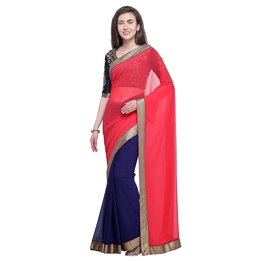 Anand Sarees Chiffon with Blouse Piece Saree