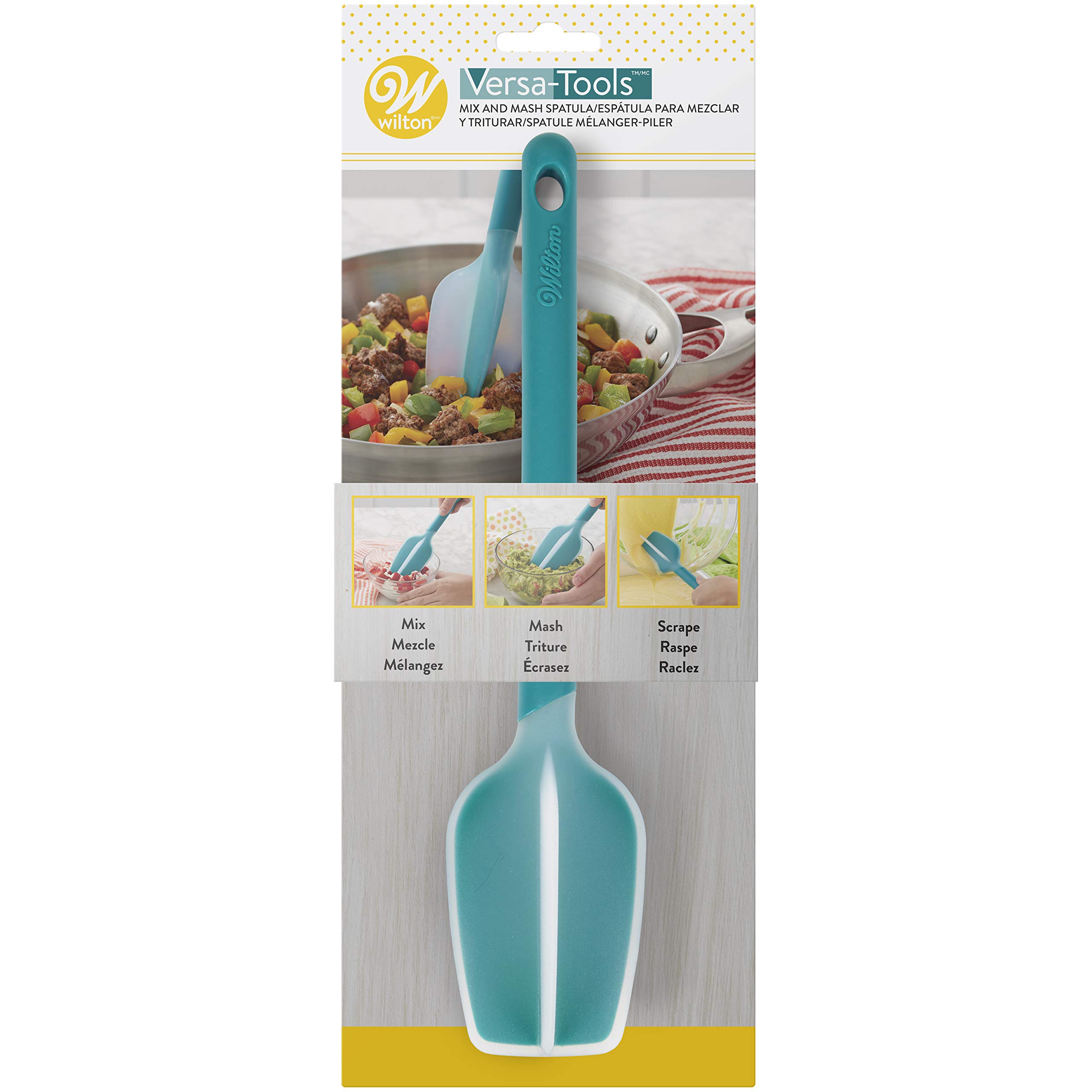 Wilton 02-0-0007 Versa-Tools Mix and Mash Spatula, Nylon