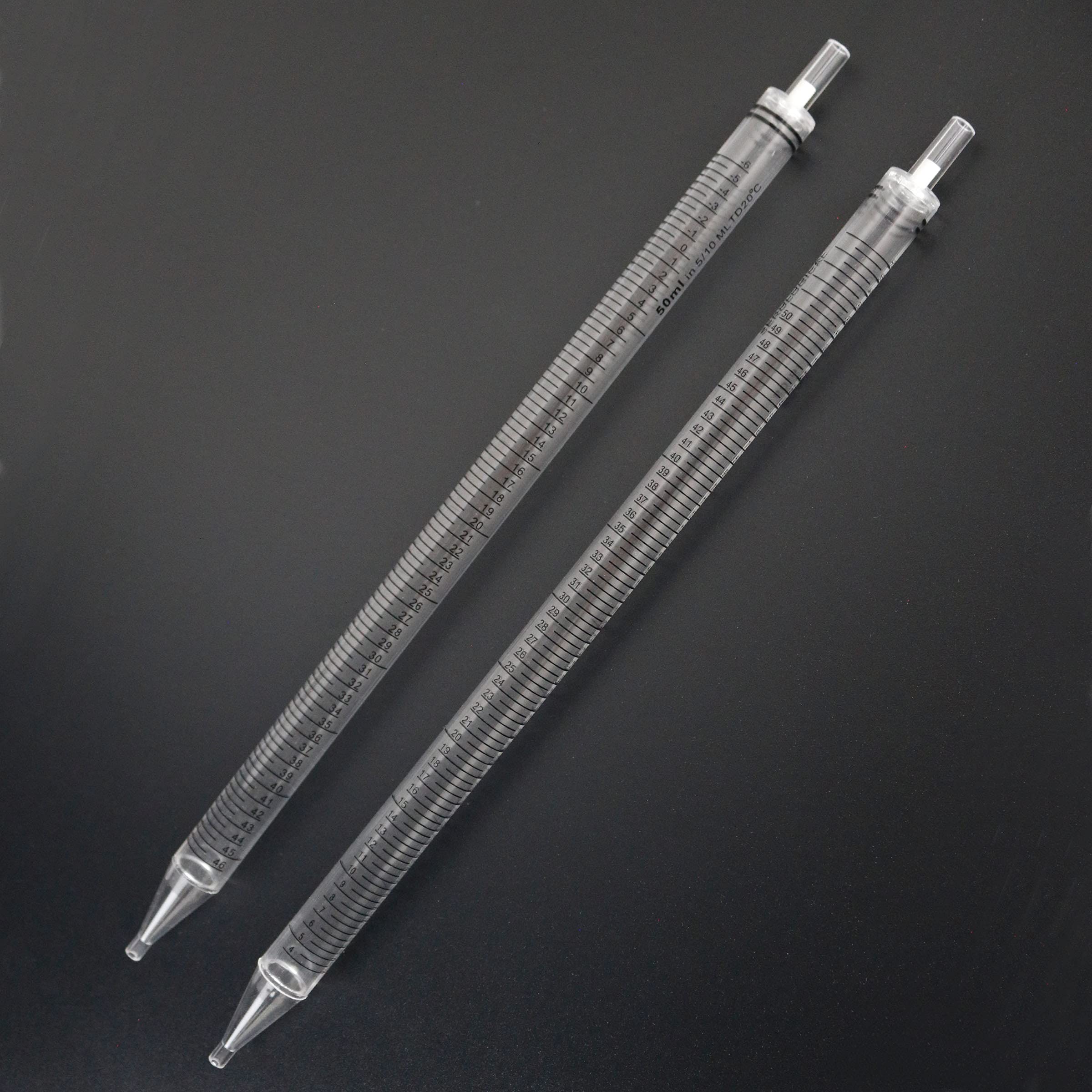 LABALPHA Disposable Serological Pipettes 50ml, Individually Wrapped, Polystyrene, 25Pcs