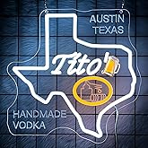 Handmade Vodka Neon Sign for Wall Decor - Beer Bar Acrylic USB Powered LED Wall Art Decor, Light Up Sign Dimmable, for Man Cave Beer Bar Pub Business Club Party Bistro Garage 12.99 x 12.99 Inches