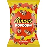 Reese's Popcorn, 5.25oz Grocery Sized Bag, Popcorn Drizzled in Reese's Peanut Butter and Chocolate, Ready to Eat, Savory Snac